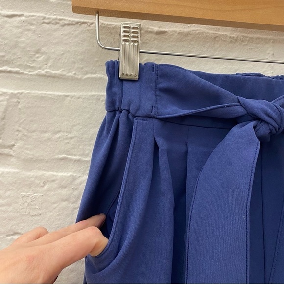 Lululemon || Noir Pant Woven Tie Waist Wide Leg Gatsby Blue 2 - Picture 4 of 10